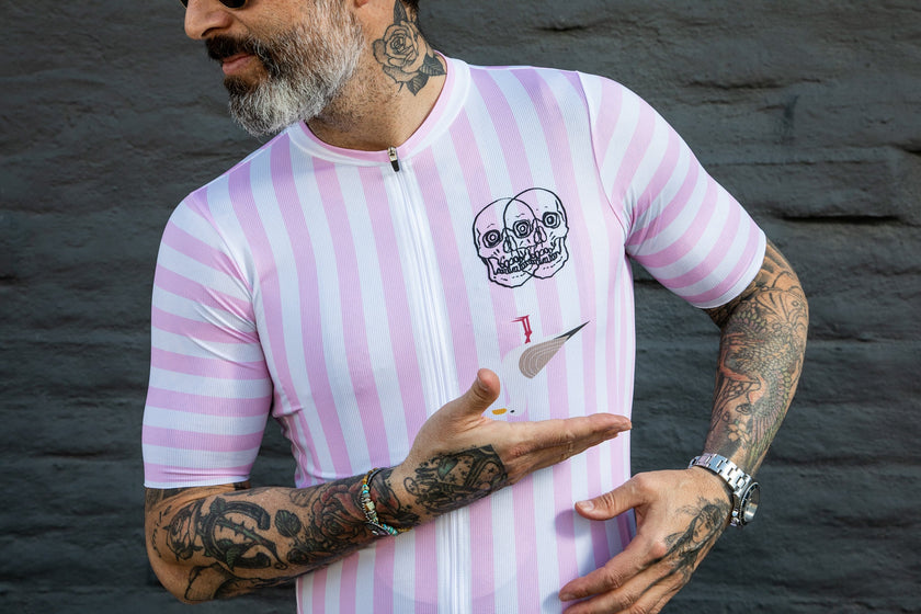 Light Skull Logo Quick Dry Cycling Short Sleeve Tops