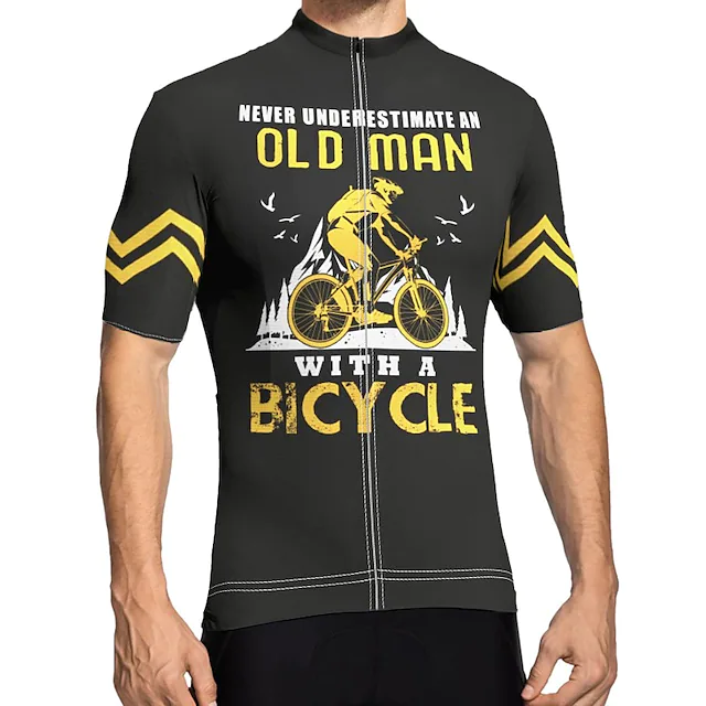 Sunnyriant Men's Short Sleeve Cycling Jersey