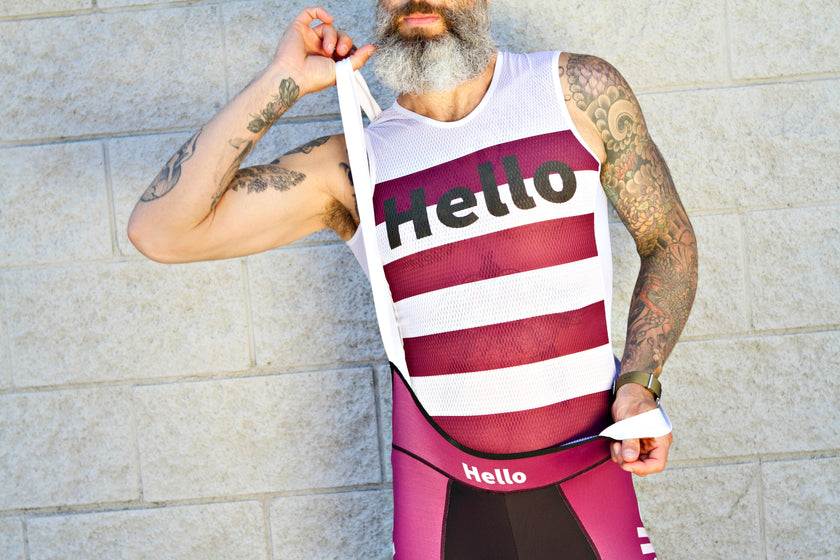 "Hello Pink" Cycling Short-sleeved Quick-drying, Breathable and Comfortable