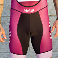 “Hello Pink”Cycling Shorts Quick-drying, Breathable and Comfortable