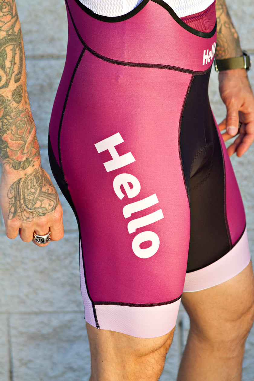 “Hello Pink”Cycling Shorts Quick-drying, Breathable and Comfortable