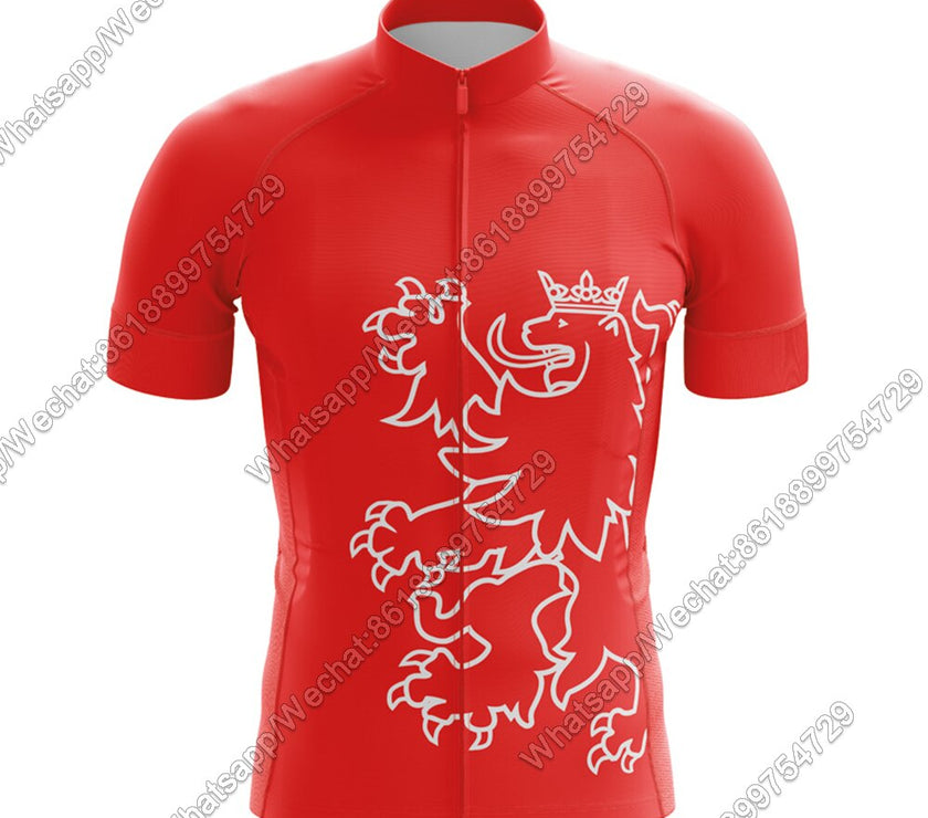 New Cycling Jersey Lightweight Men Bicycle Dresses Lion Flander