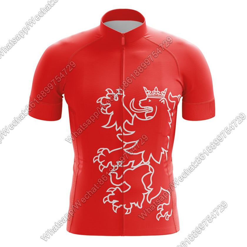 New Cycling Jersey Lightweight Men Bicycle Dresses Lion Flander