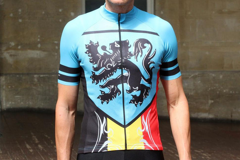 New Cycling Jersey Lightweight Men Bicycle Dresses Lion Flander