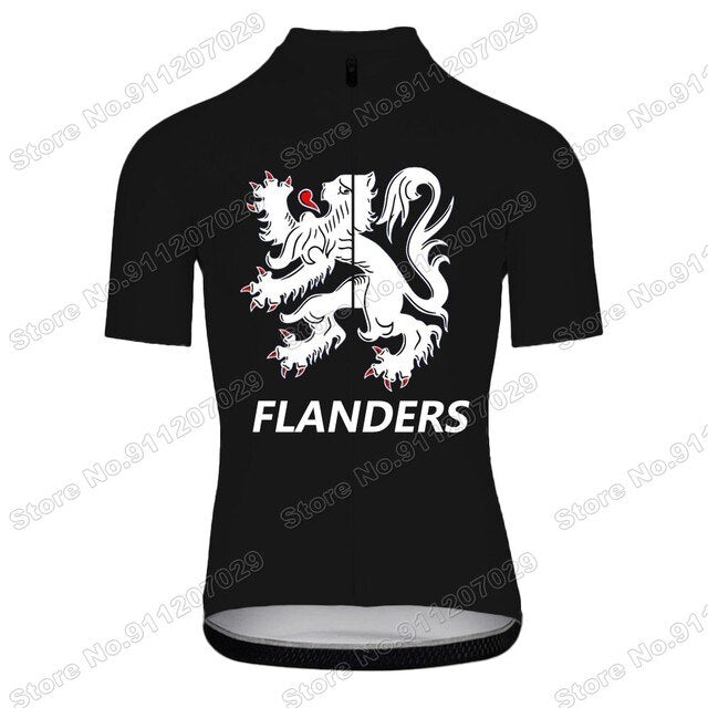 New Cycling Jersey Lightweight Men Bicycle Dresses Lion Flander