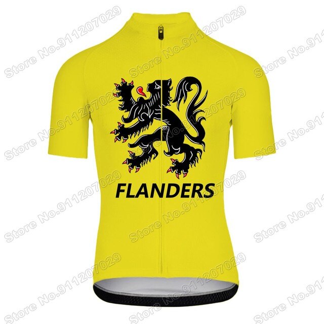 New Cycling Jersey Lightweight Men Bicycle Dresses Lion Flander