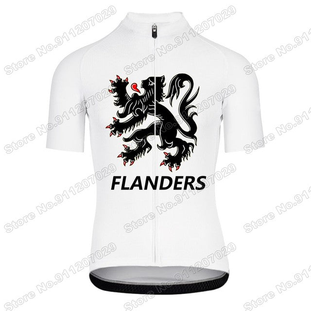 New Cycling Jersey Lightweight Men Bicycle Dresses Lion Flander