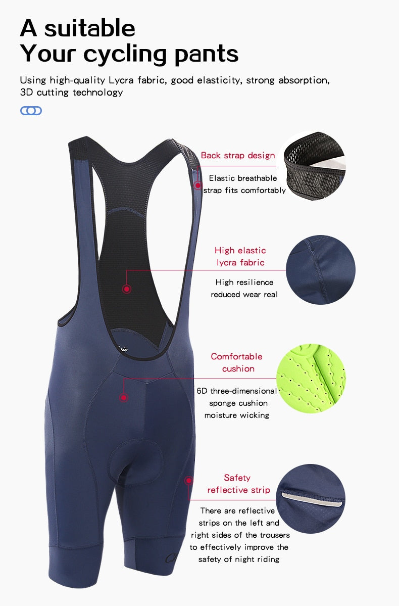 Pro Gel Padded Quick Dry Bib Shorts