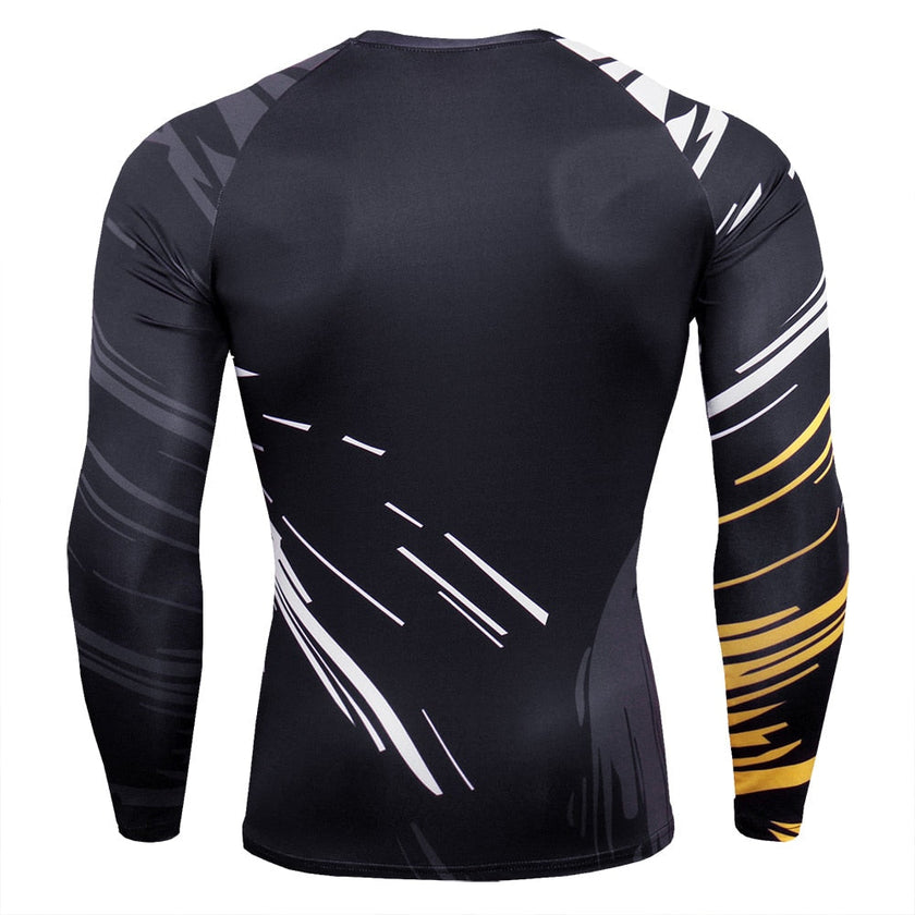 Men Quick Dry Long Sleeves Sports Tops