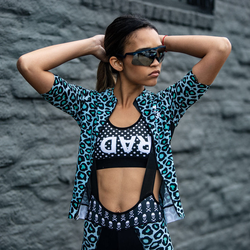 'Blue Cheetah' Collection Women's Cycling Wear