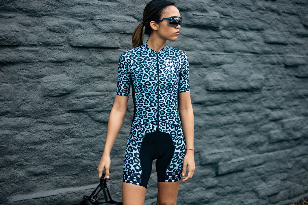 'Blue Cheetah' Collection Women's Cycling Wear