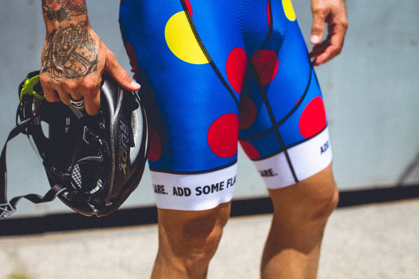 "Polka Dot Blue" Style Cycling Pants