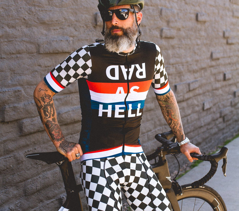 Checkerboard Pro Cycling Apparel Mountain Slim Cycling Gear