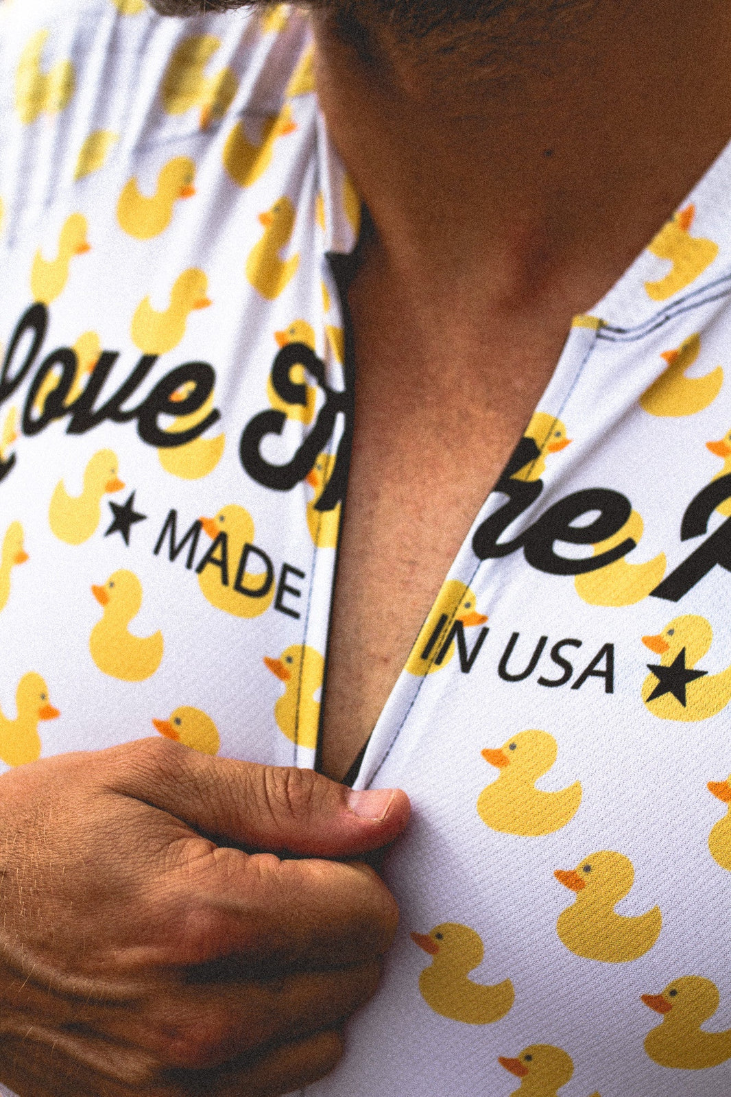 "Rubber Ducky" Cute Little Yellow Duck Thin Quick-drying Jersey