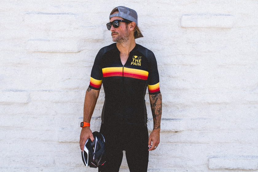 Aero Race Cycling Professional Black Jersey