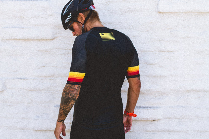 Aero Race Cycling Professional Black Jersey