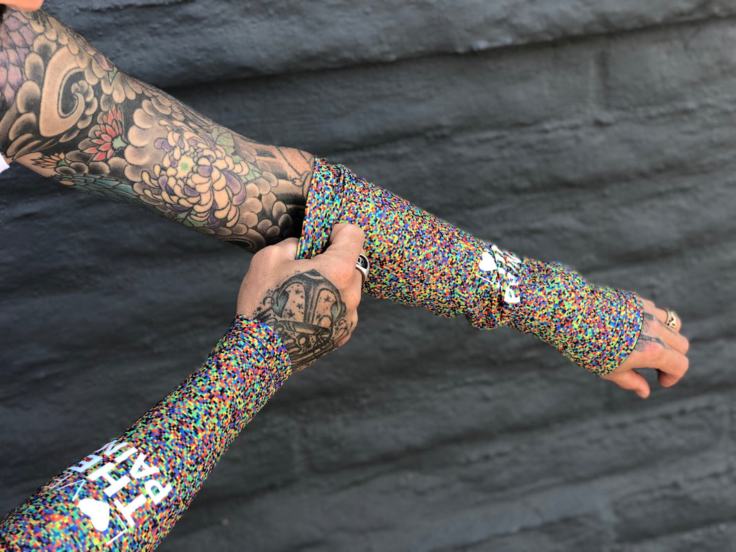 "Pixel" Arm Warmers