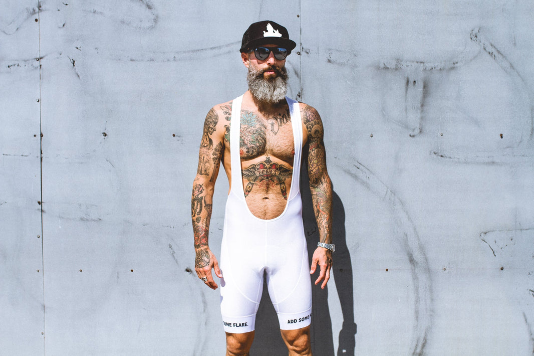 "White" Style Cycling Shorts