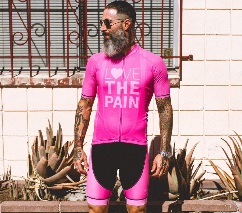 Professional Pink Cycling Jersey Quick-drying and Breathable