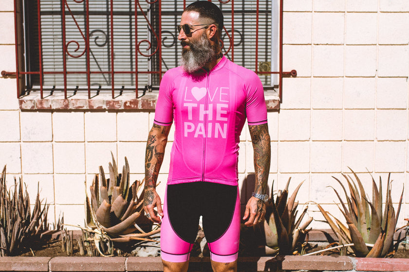 Professional Pink Cycling Jersey Quick-drying and Breathable