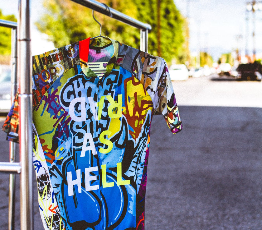 'Nathan' Graffiti Cycling Top