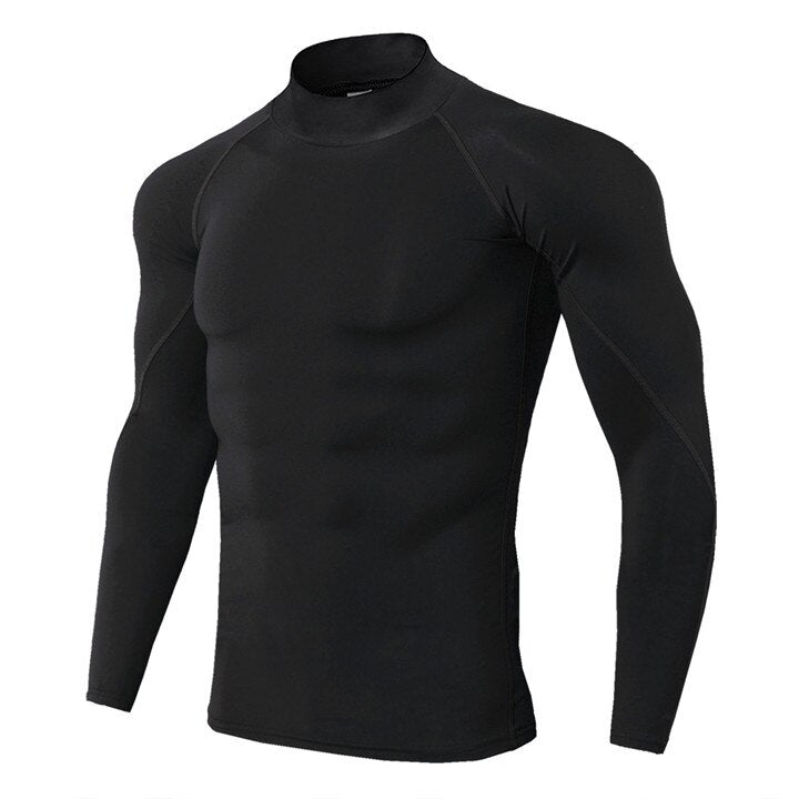 Men Bodybuilding Sport Tight T-shir