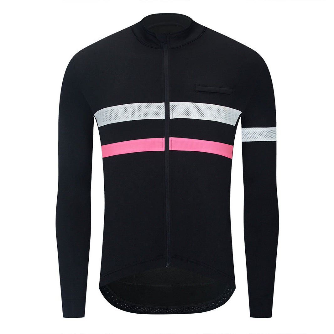 Reflective Warm Long Sleeve Men's Cycling Jersey