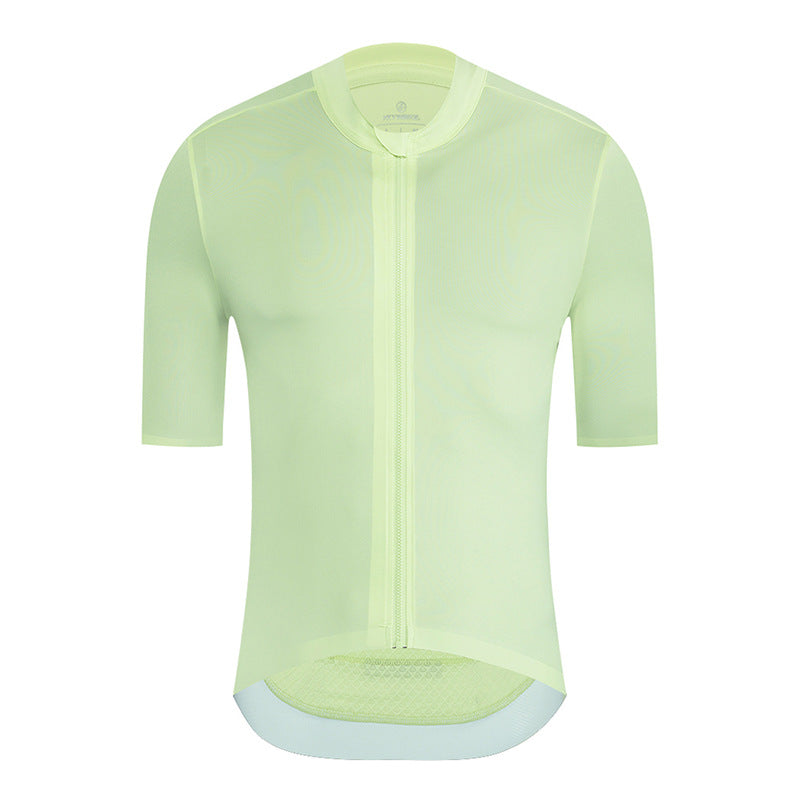 Solid Color Short Sleeve Men's Cycling Jersey