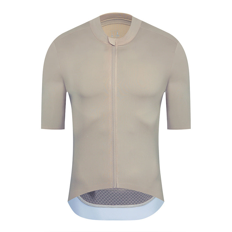 Solid Color Short Sleeve Men's Cycling Jersey