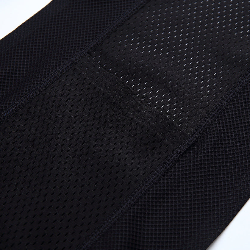 Black Plush Three Pockets  Cycling Pants