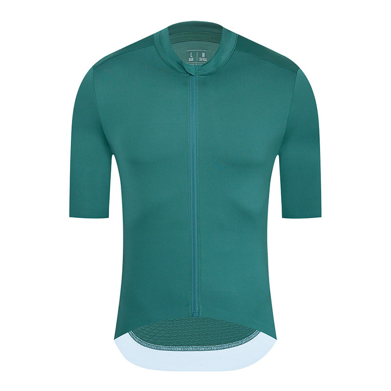 Solid Color Short Sleeve Men's Cycling Jersey