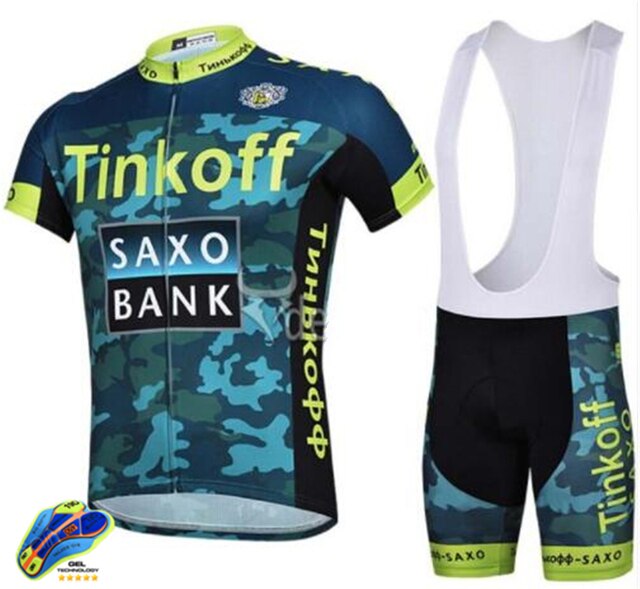 New Saxo Bank Tinkoff Cycling jersey Set Team sportswear