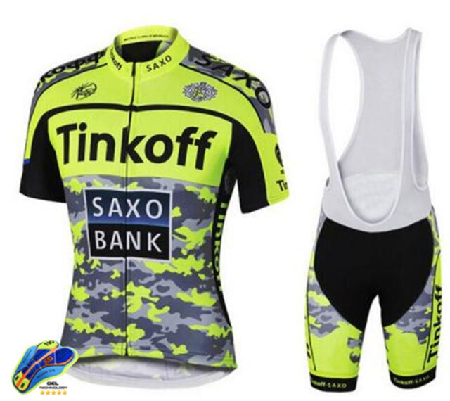 New Saxo Bank Tinkoff Cycling jersey Set Team sportswear