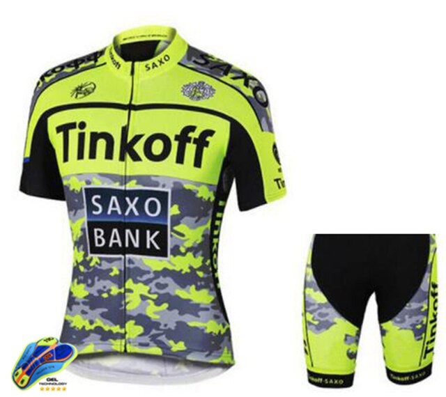 New Saxo Bank Tinkoff Cycling jersey Set Team sportswear