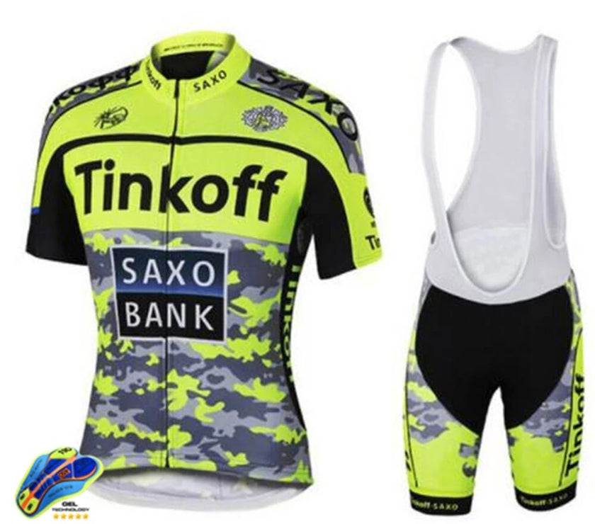 New Saxo Bank Tinkoff Cycling jersey Set Team sportswear