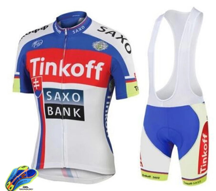 New Saxo Bank Tinkoff Cycling jersey Set Team sportswear