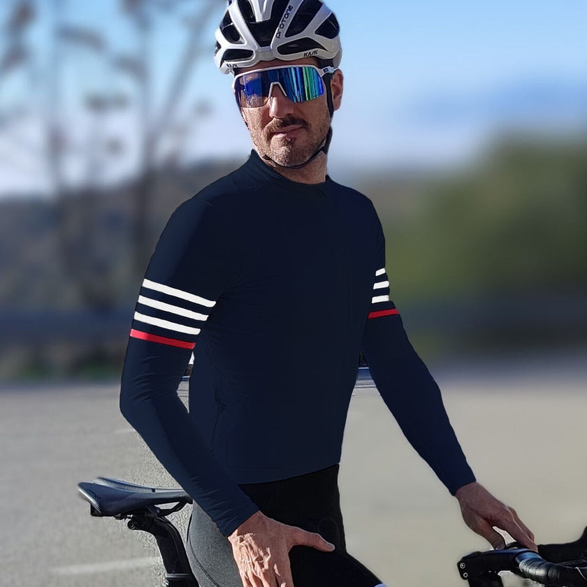 Winter Long Sleeves Fleece Warm Cycling Jersey