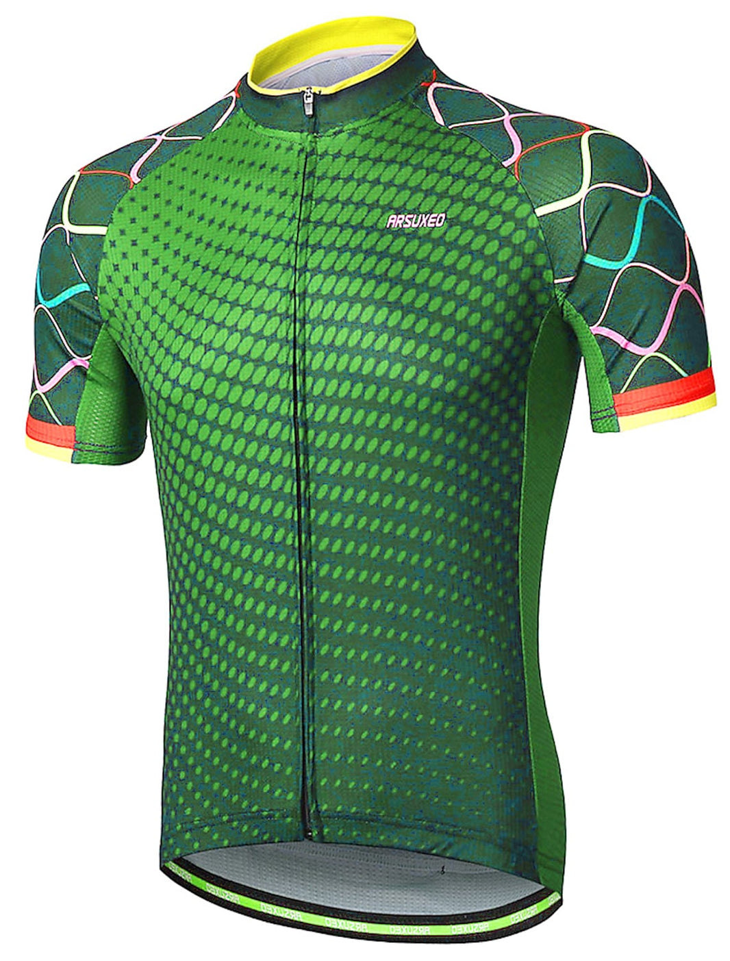 Men's Short Sleeve Cycling Jersey Summer Polyester Bike Jersey