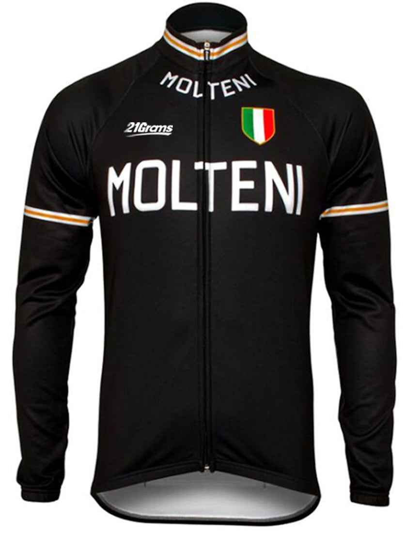 Men's Long Sleeve Cycling Jersey Winter Polyester