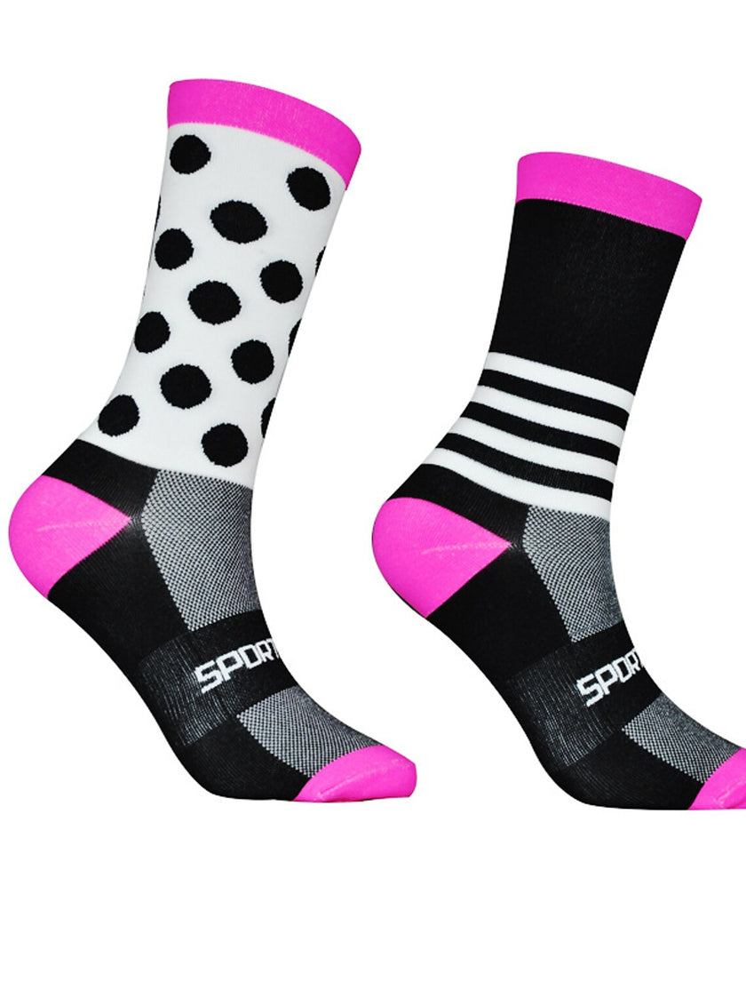 Men's Women's Athletic Sports Socks Crew Socks Cycling Socks