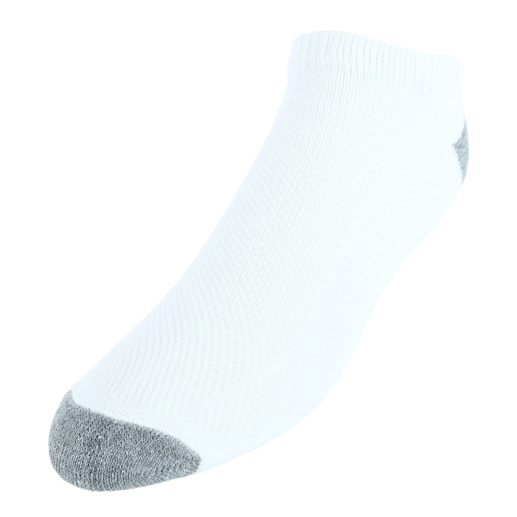 Fruit of the Loom Men's Breathable No Show Cushioned Sole Socks (6 Pack)