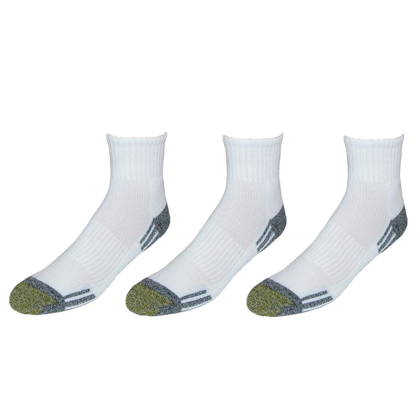 Gold Toe Men's Athletic Outlast Quarter Socks (3 Pair Pack)