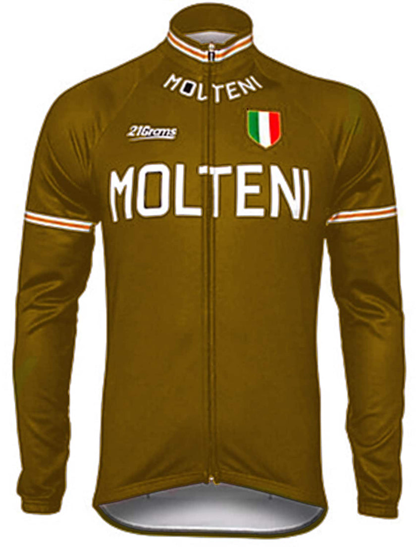 Men's Long Sleeve Cycling Jersey Winter Polyester