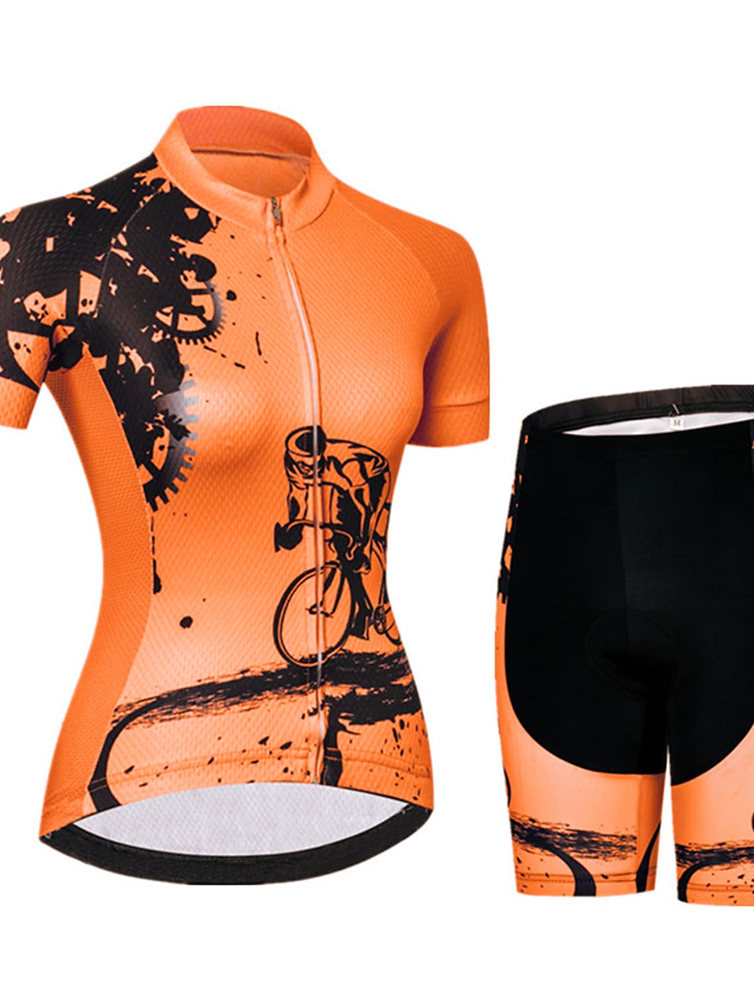 Women's Short Sleeve Cycling Jersey with Shorts