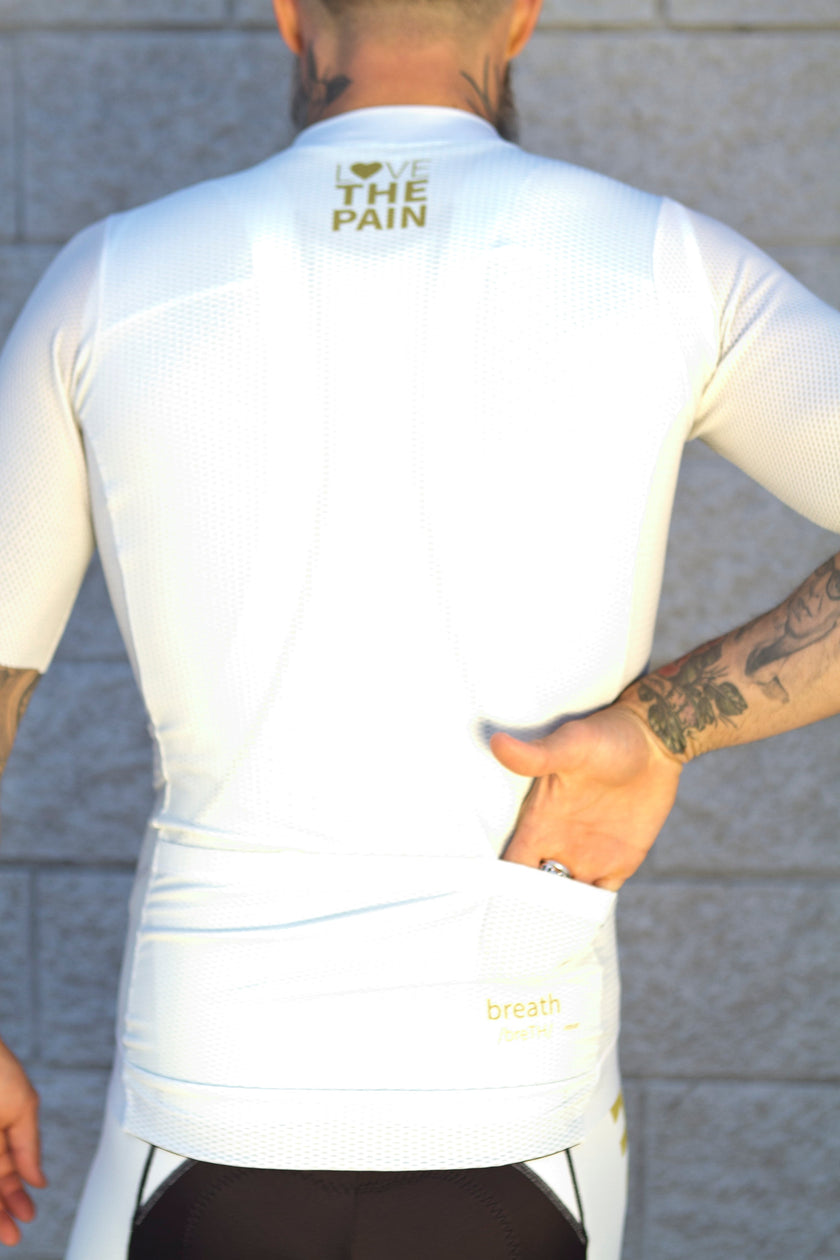 "PAIN'' White Sports Cycling Top Professional Cycling Wear