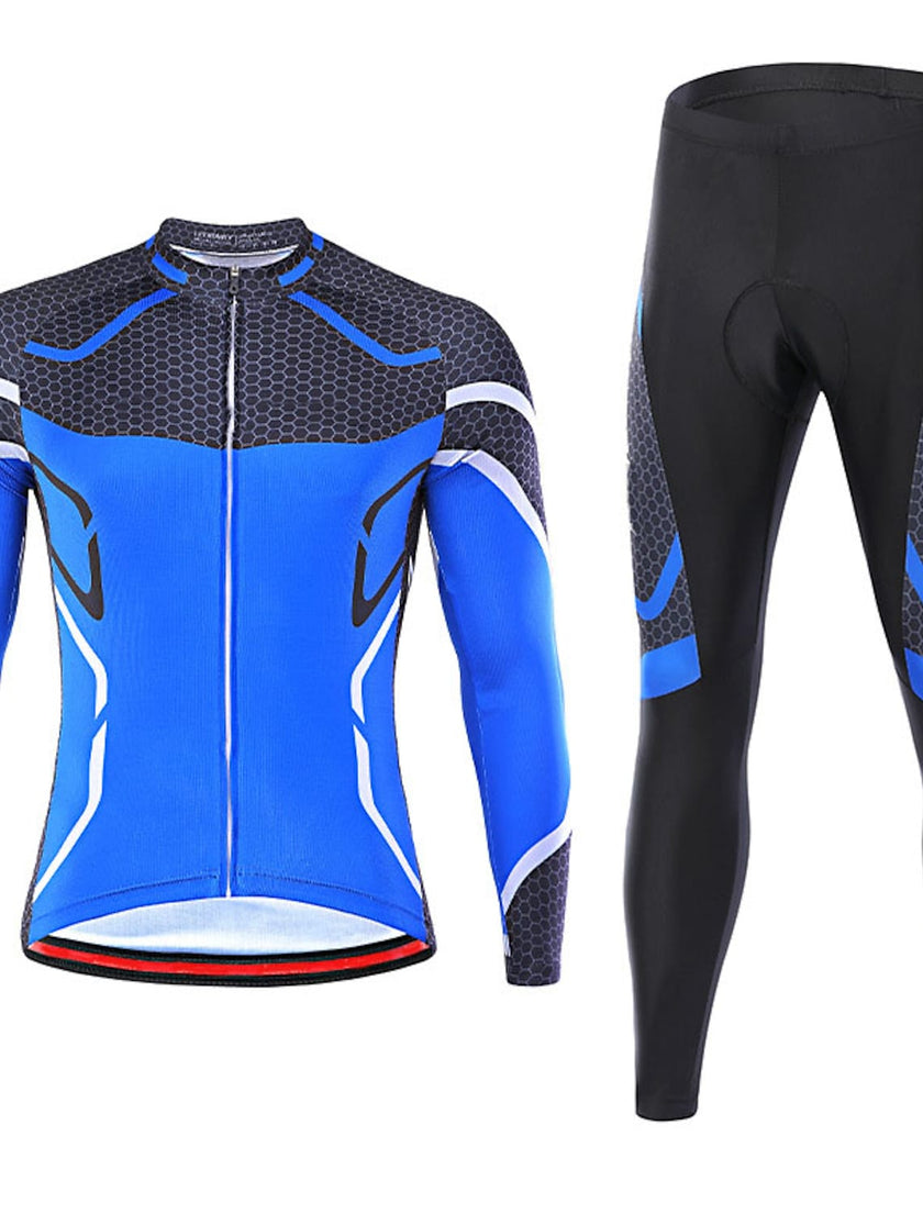 Grams Men's Long Sleeve Cycling Jersey with Tights