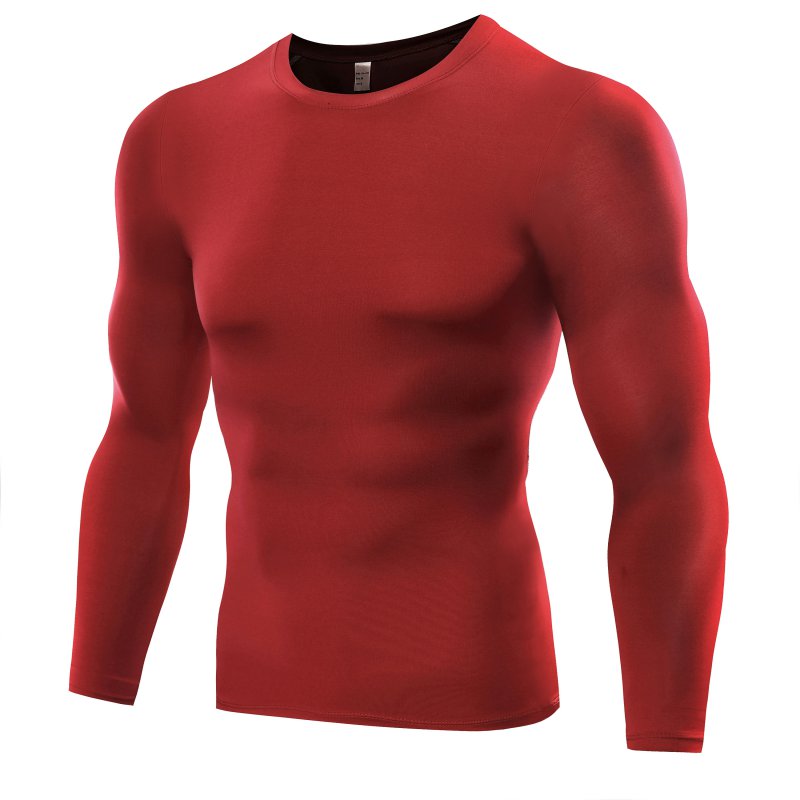 Mens Compression Under Base Layer Top Long Sleeve