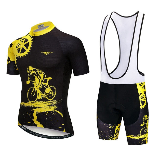 Pro Team Cycling Jersey Set Men Mountain Bike Clothing