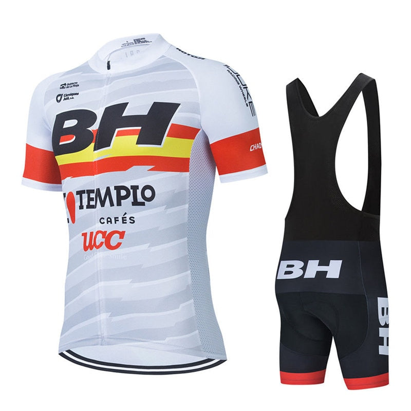 New Team BH Short Sleeve Cycling Jersey Set 19D Pad Pants Suit