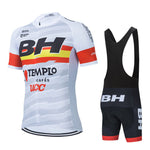 New Team BH Short Sleeve Cycling Jersey Set 19D Pad Pants Suit